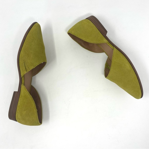 Madewell The Marisa D’Orsay Embossed Suede Flat - Size 7 - Picture 2 of 9